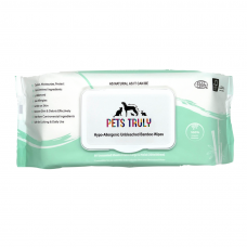Pets Truly Hypo-Allergenic Unbleached Bamboo Wipes 80s, 014276, cat Wet Wipes, Pets Truly, cat Grooming, catsmart, Grooming, Wet Wipes